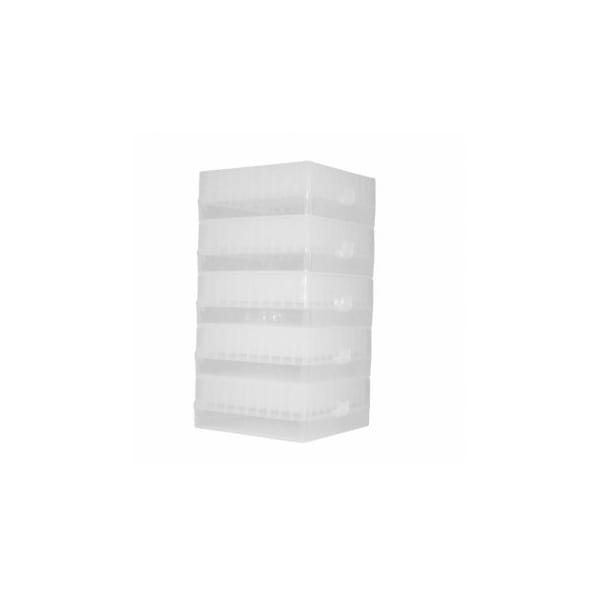 Scientific Specialties Cryogenic Storage Box, Hinged Lid, 100 Capacity, Natural, 5/PK 145635 - main